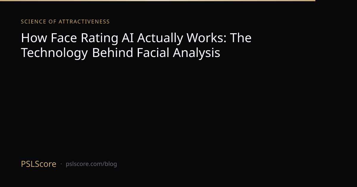How Face Rating AI Actually Works: The Technology Behind Facial ...